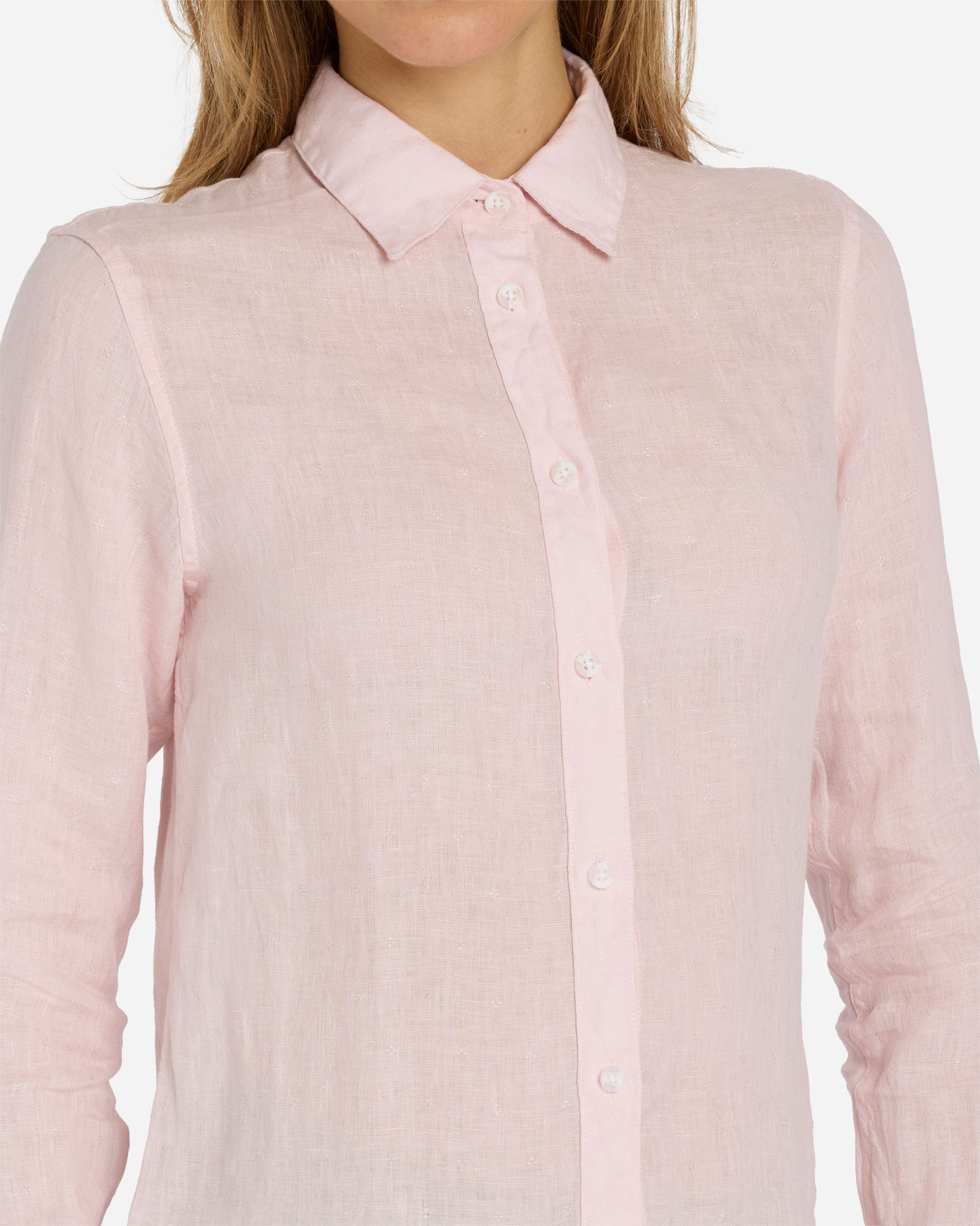 Camicia BEST COMPANY COLLEZIONE LINO W - Rosa - 5 | Cisalfa Sport