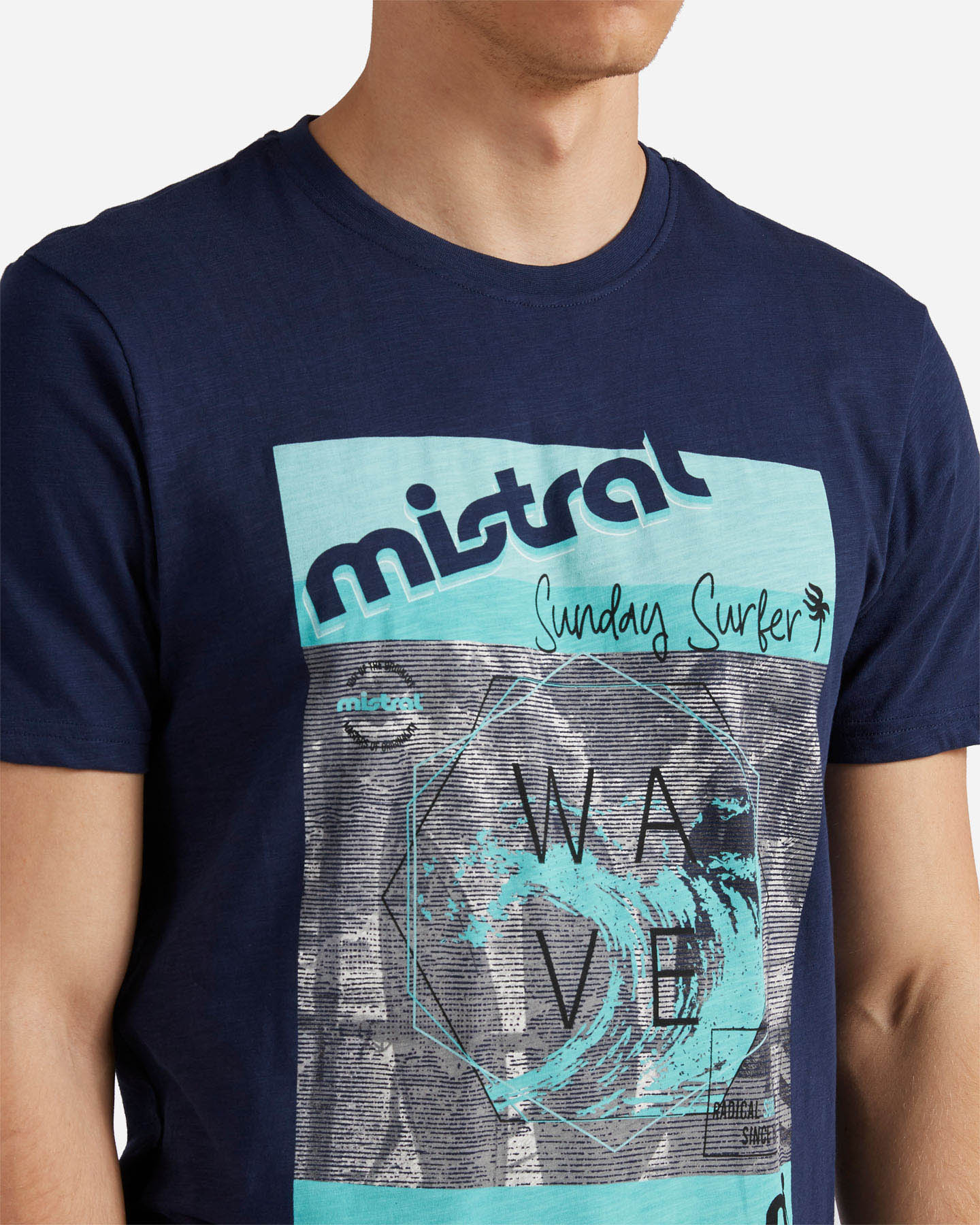 T-shirt MISTRAL PALMS M - Blu - 4 | Cisalfa Sport