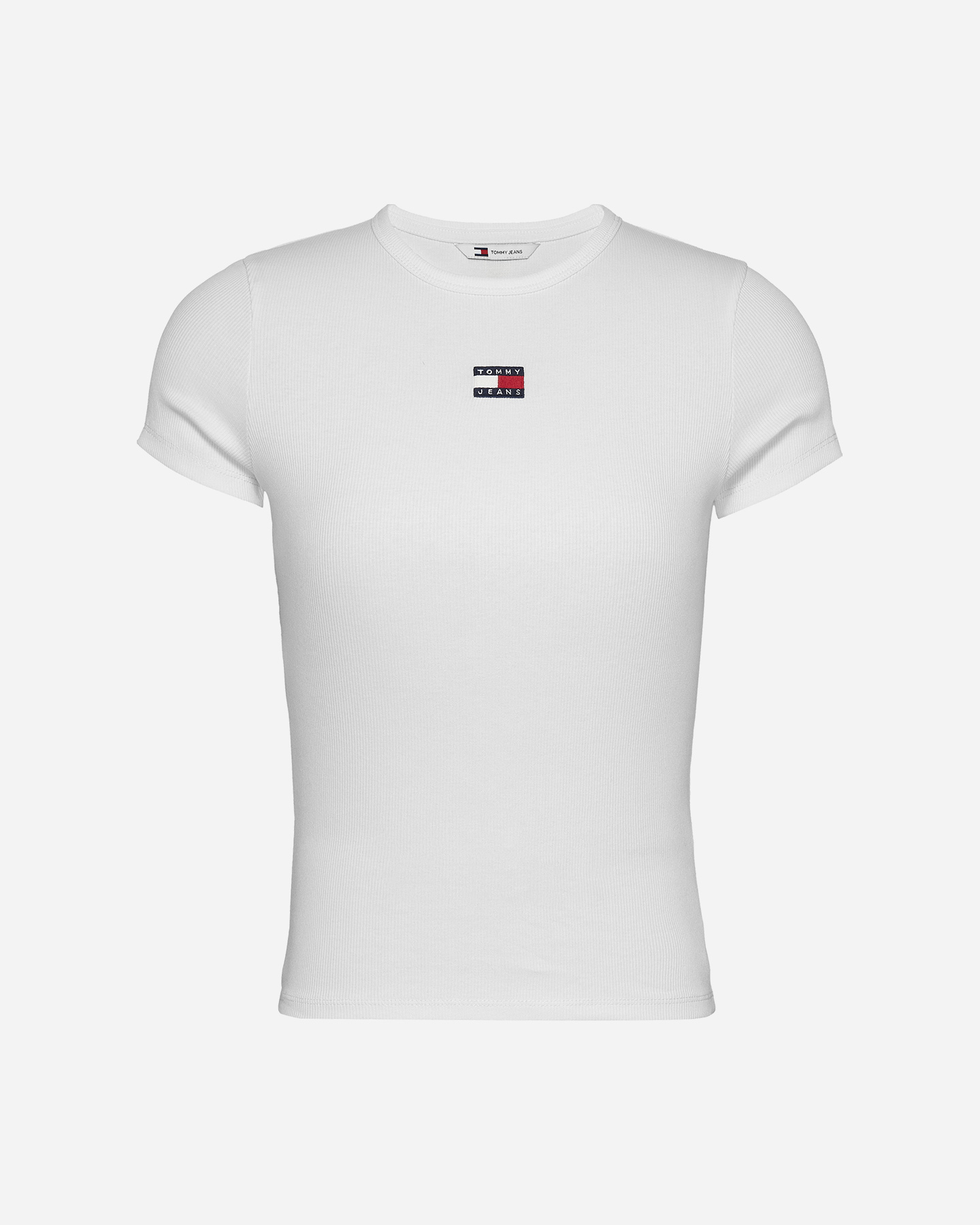 T-shirt TOMMY HILFIGER RIB BADGE W - Bianco - 0 | Cisalfa Sport