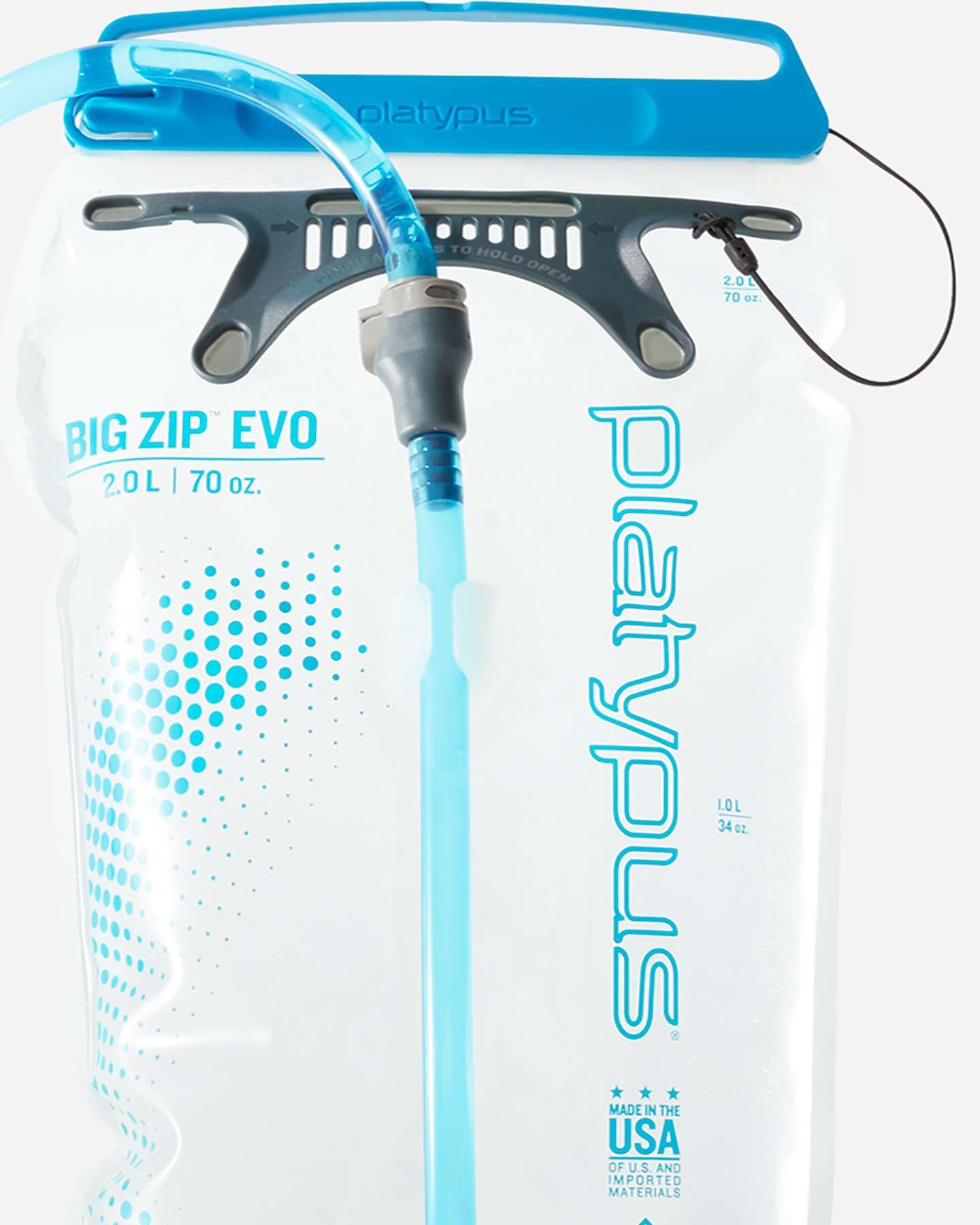 Accessorio camping PLATYPUS BIG ZIP EVO 2LT - Azzurro - 1 | Cisalfa Sport