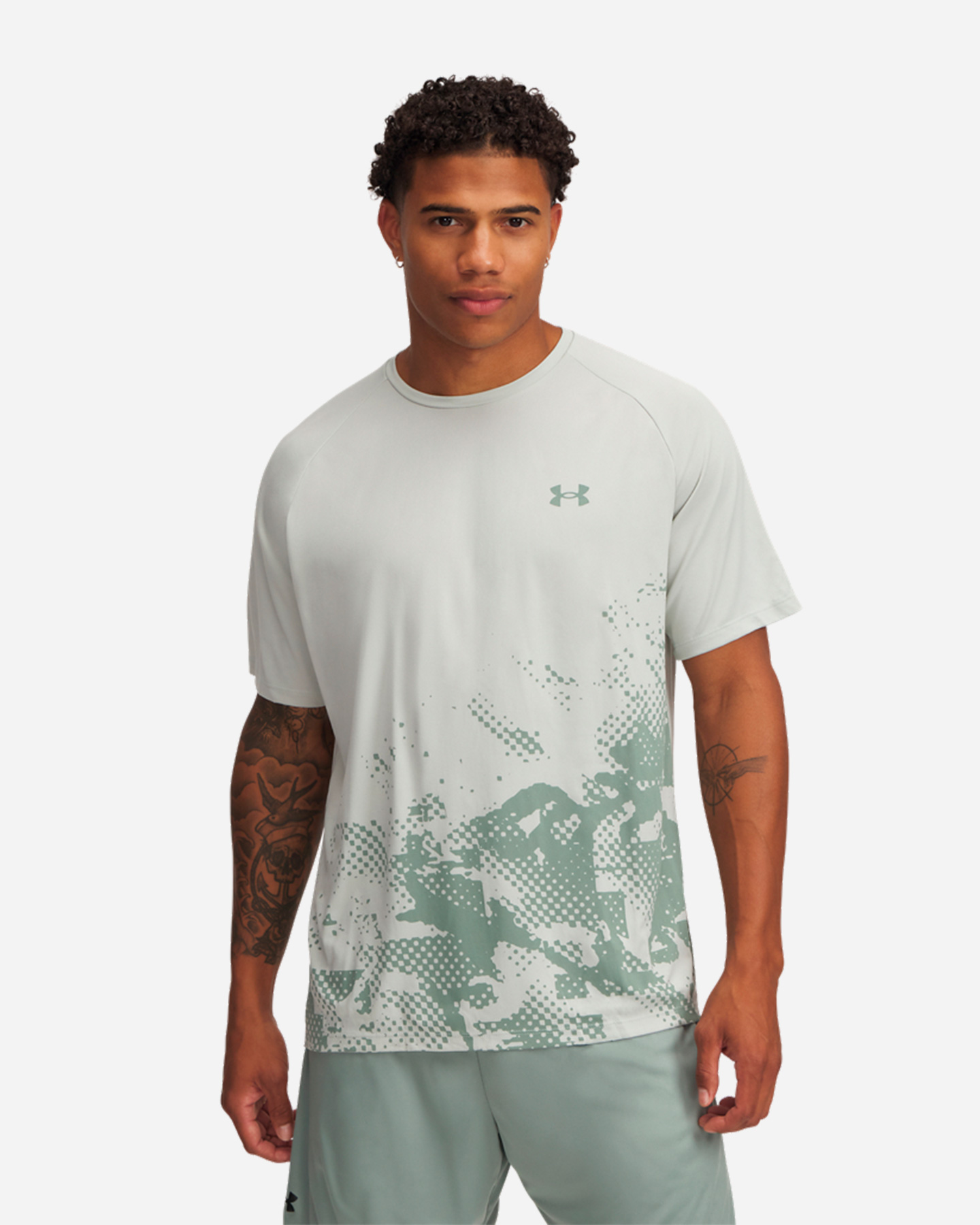 T-shirt training UNDER ARMOUR TECH FADE M - Verde - 0 | Cisalfa Sport