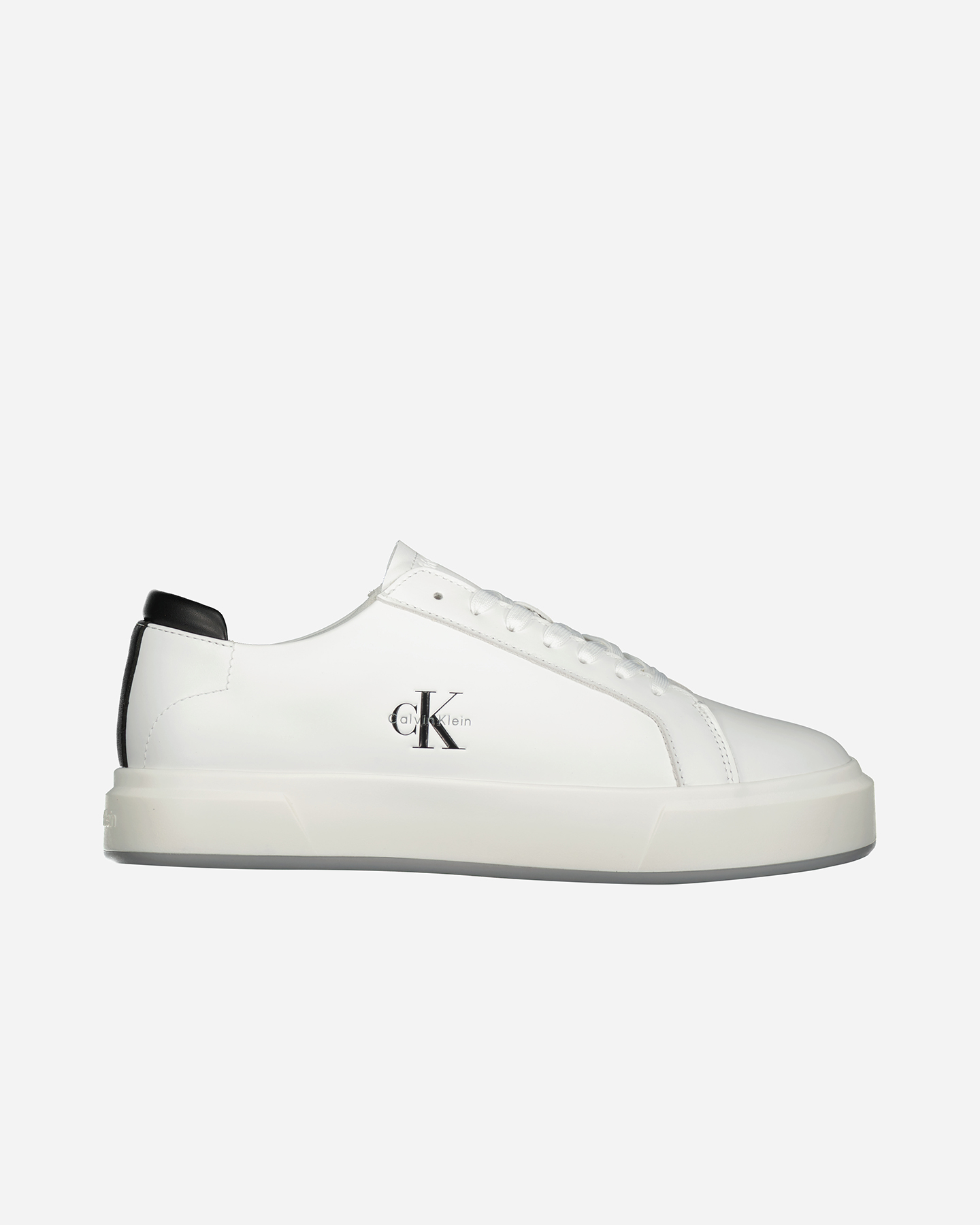 Scarpe sneakers CALVIN KLEIN JEANS BASKET CUPSOLE LACEUP LEATHER M - Bianco - 0 | Cisalfa Sport