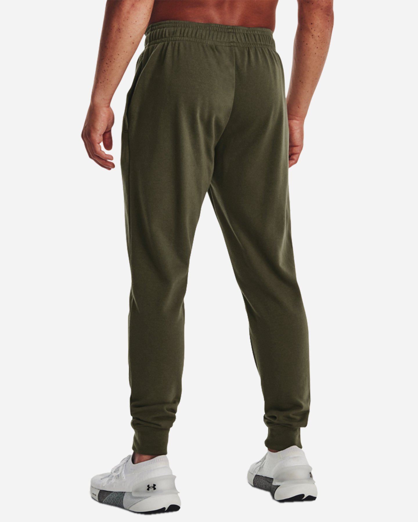 Pantalone UNDER ARMOUR RIVAL BIG LOGO M - Verde - 2 | Cisalfa Sport