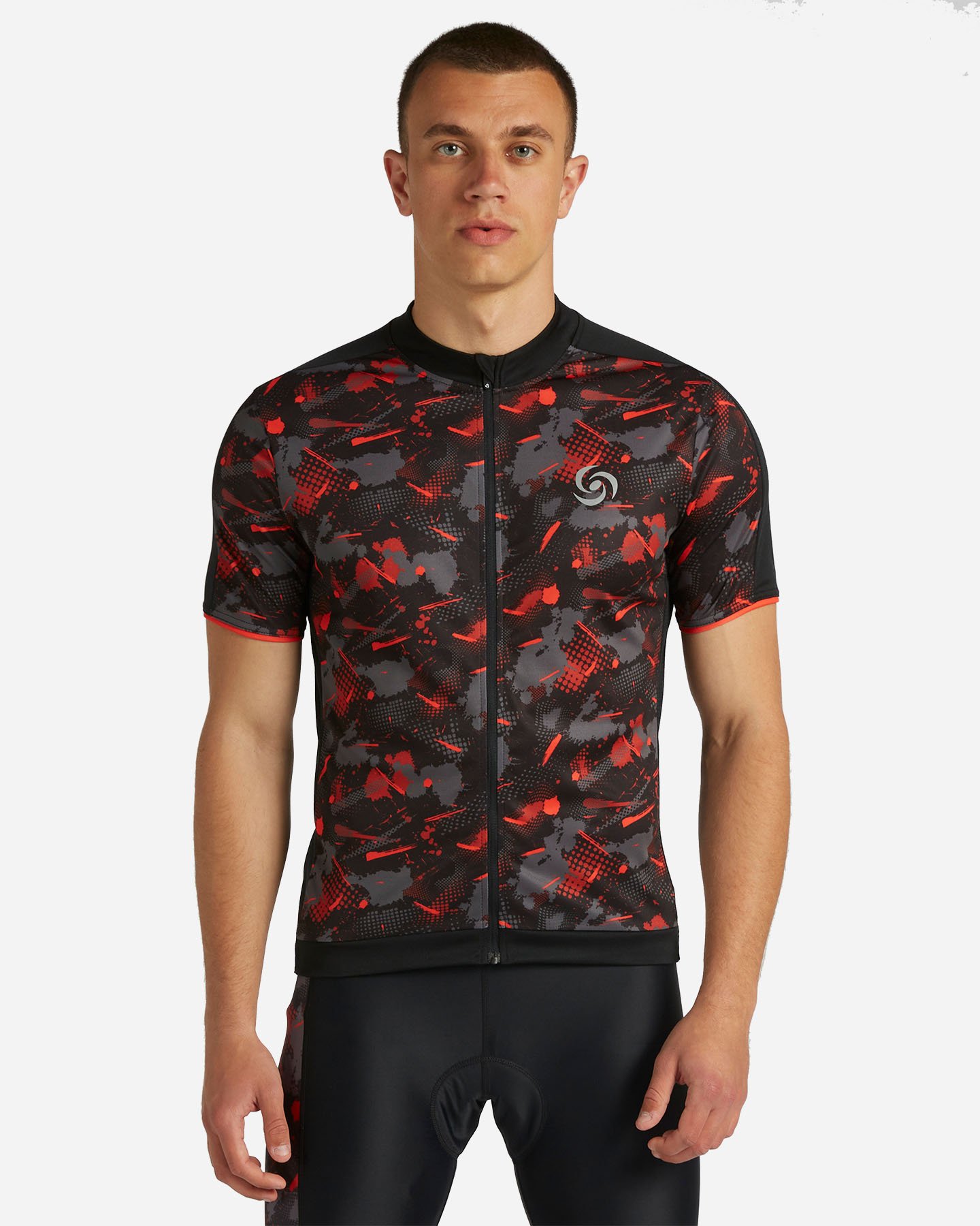 Maglia ciclismo CARNIELLI ALL OVER PRINTED M - Nero - 0 | Cisalfa Sport