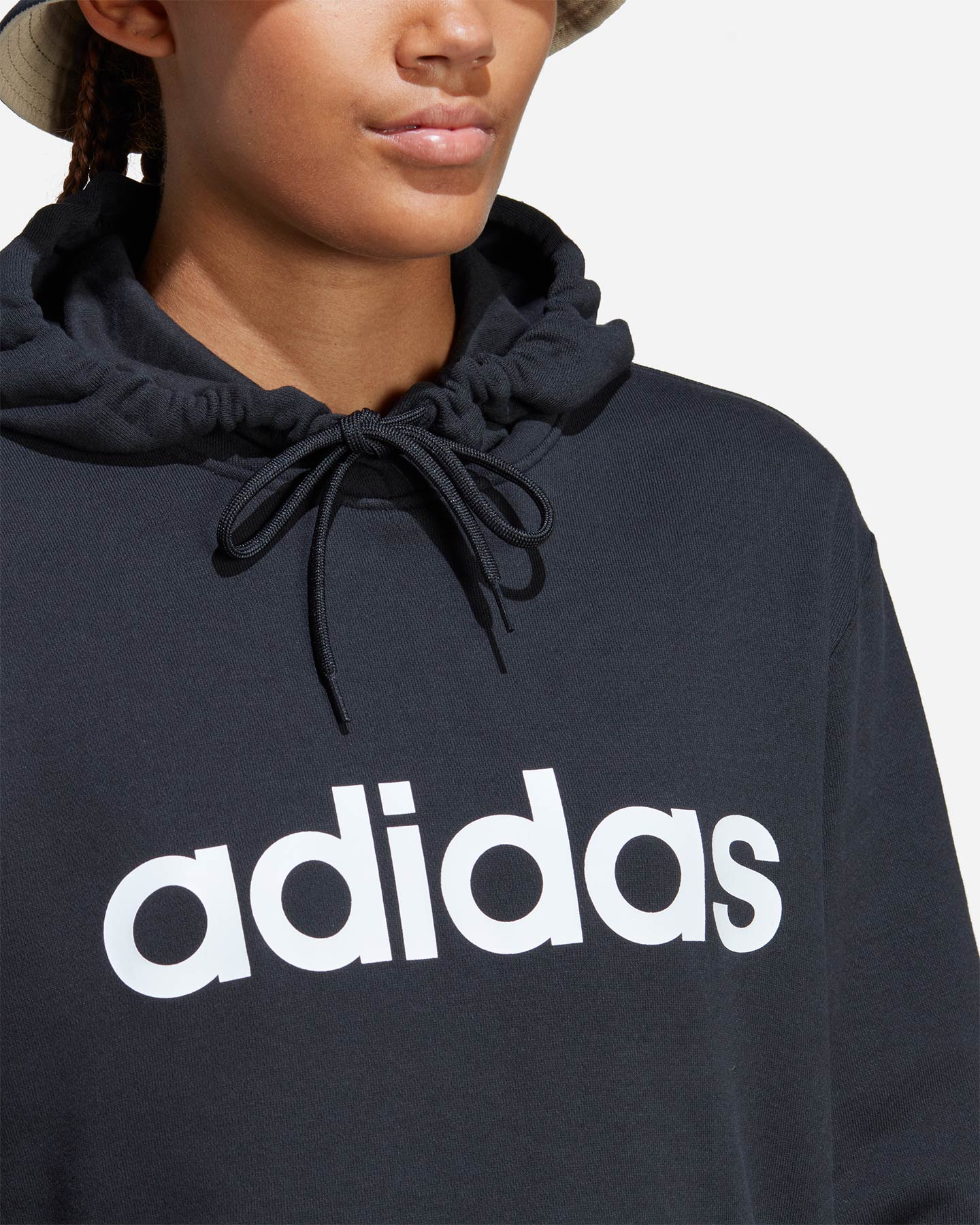 Felpa ADIDAS LOGO LINEAR W - Nero - 4 | Cisalfa Sport