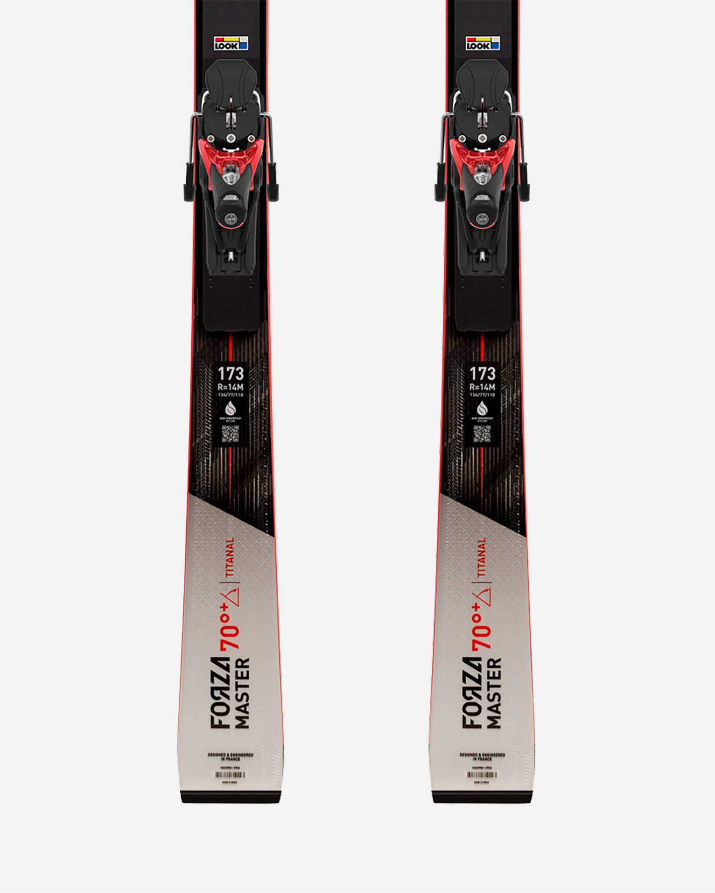 Sci ROSSIGNOL FORZA 70' TI+ MASTER R22 SPX 14 ROCK  - Rosso - 2 | Cisalfa Sport