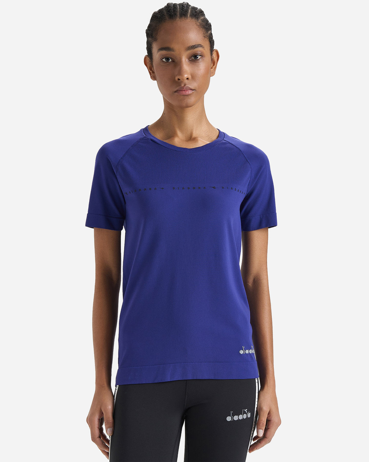 T-shirt running DIADORA SKIN FRIENDLY W - Blu - 1 | Cisalfa Sport