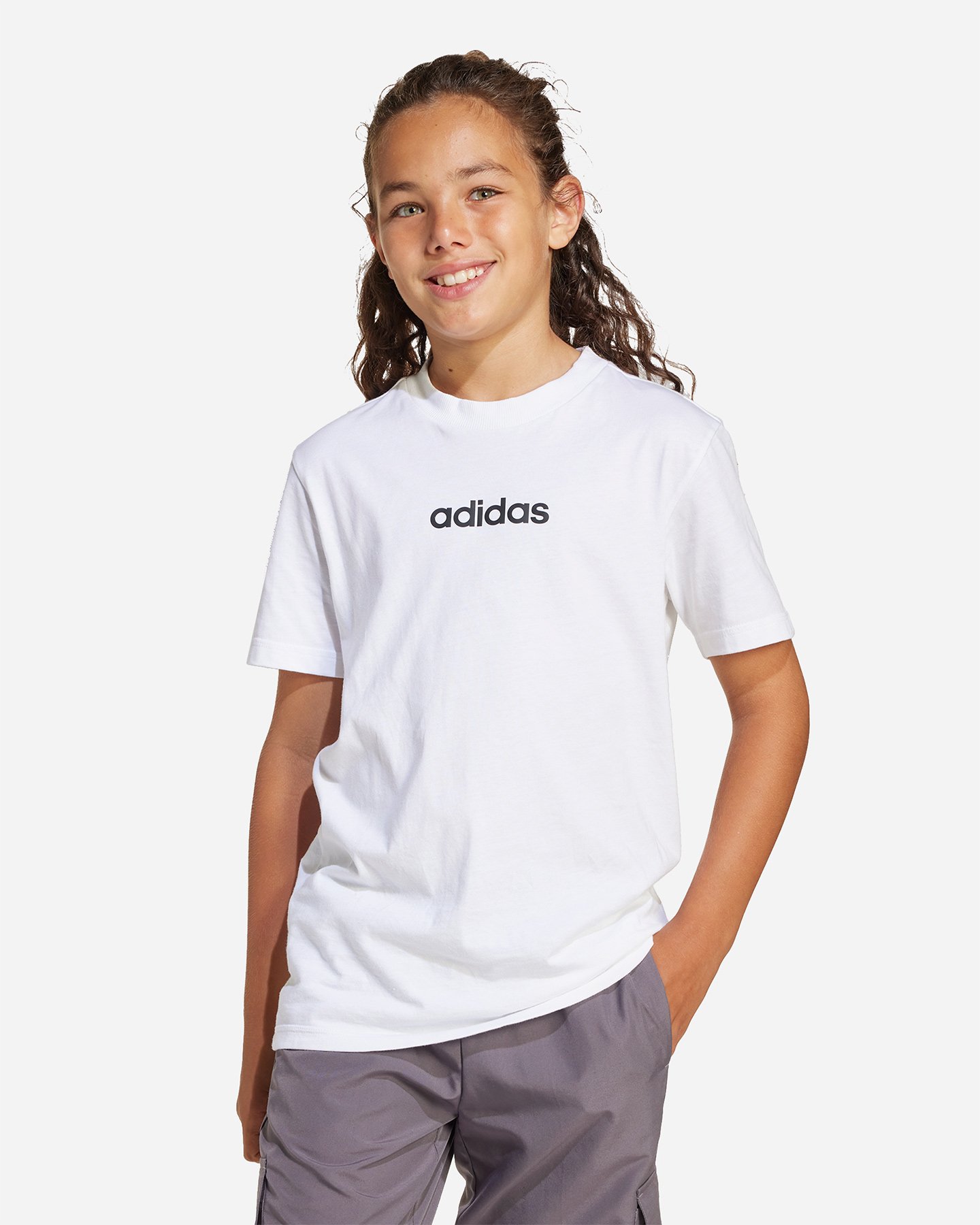 T-shirt ADIDAS ESSENTIALS JR - Bianco - 1 | Cisalfa Sport