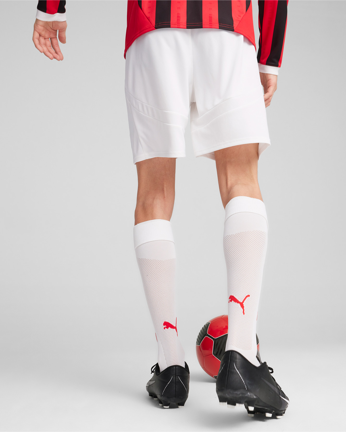 Pantaloncini calcio ufficiali PUMA MILAN HOME 24-25 M - Bianco - 3 | Cisalfa Sport