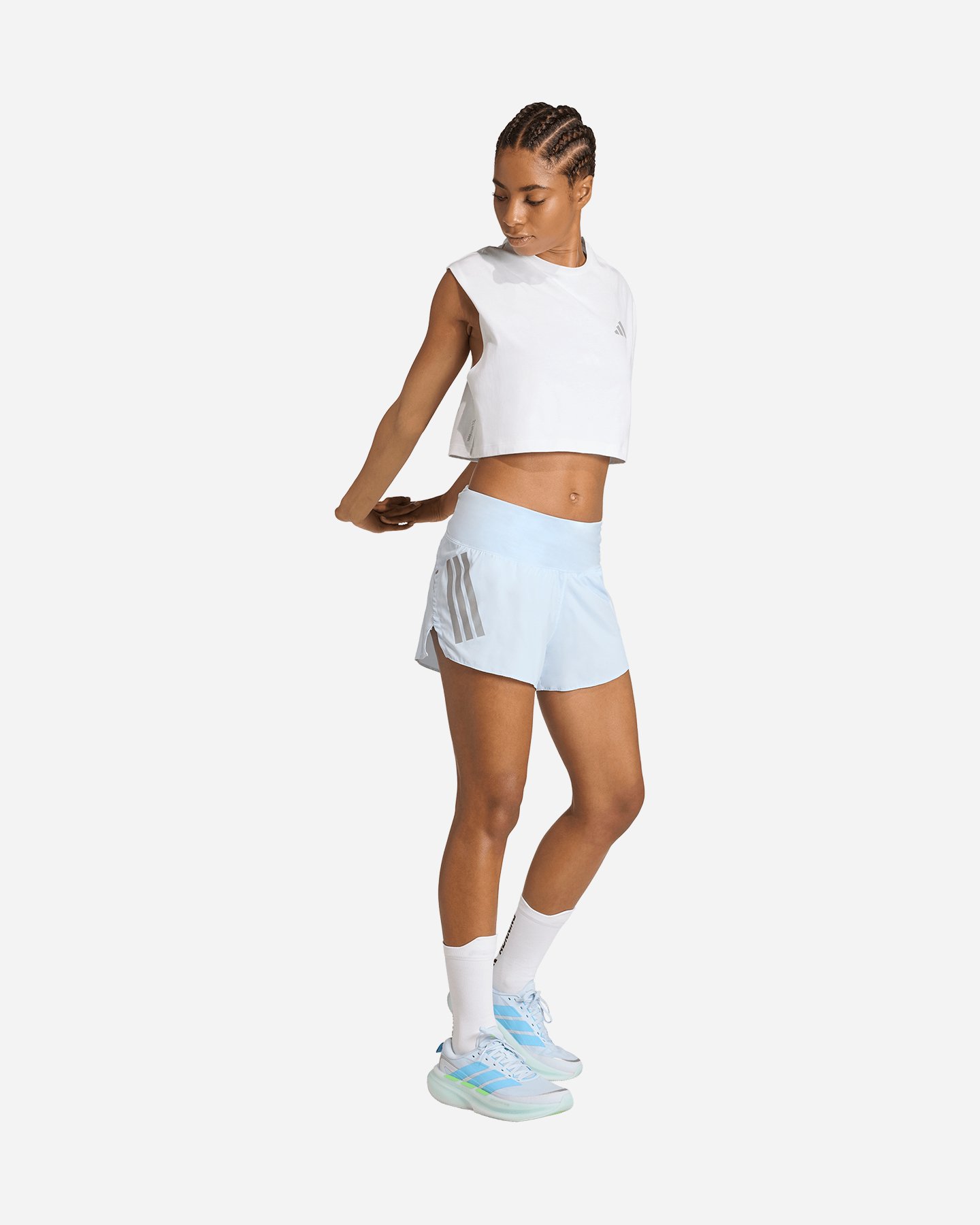 Short running ADIDAS ADI365 ICONIC W - Azzurro - 3 | Cisalfa Sport