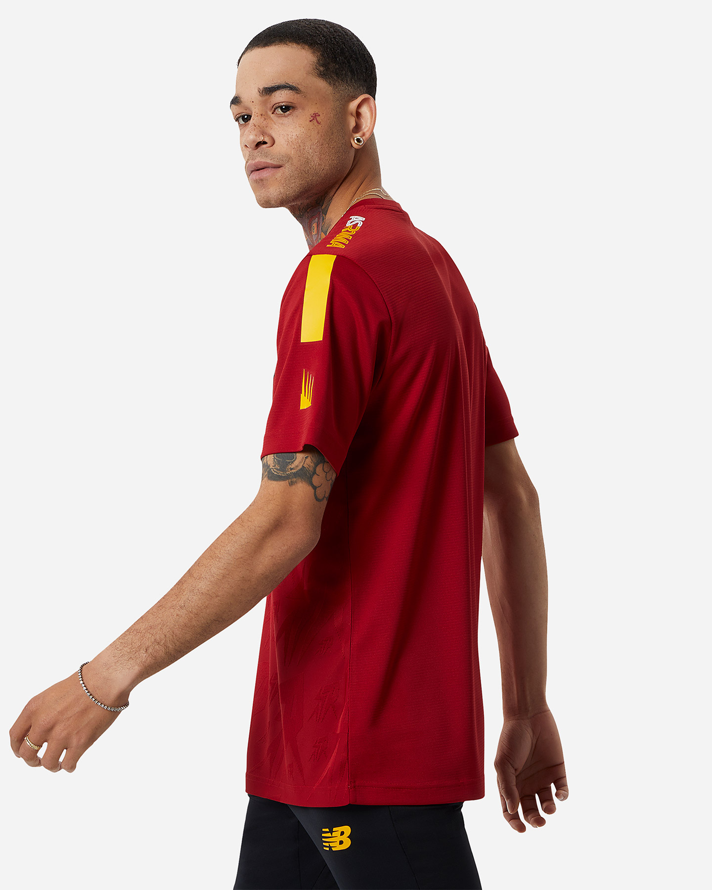 Maglia calcio ufficiale NEW BALANCE ROMA PREMATCH HOME 22-23 M - 3 | Cisalfa Sport