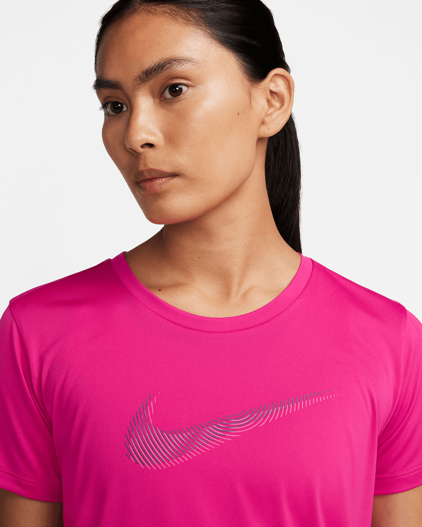 T-shirt running NIKE SWOOSH W - Rosa - 3 | Cisalfa Sport