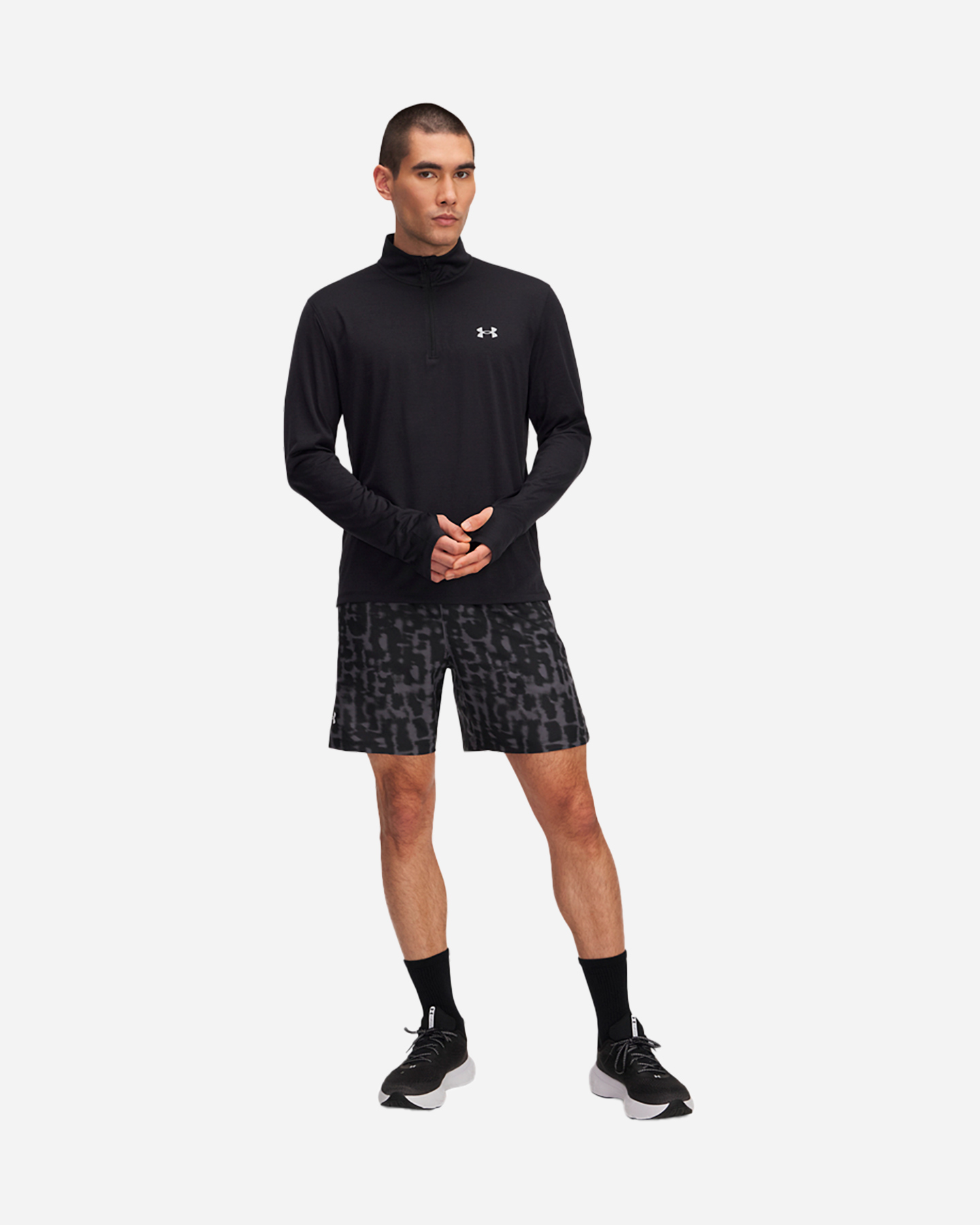 Short running UNDER ARMOUR LAUNCH 7 PRINT M - Nero - 2 | Cisalfa Sport
