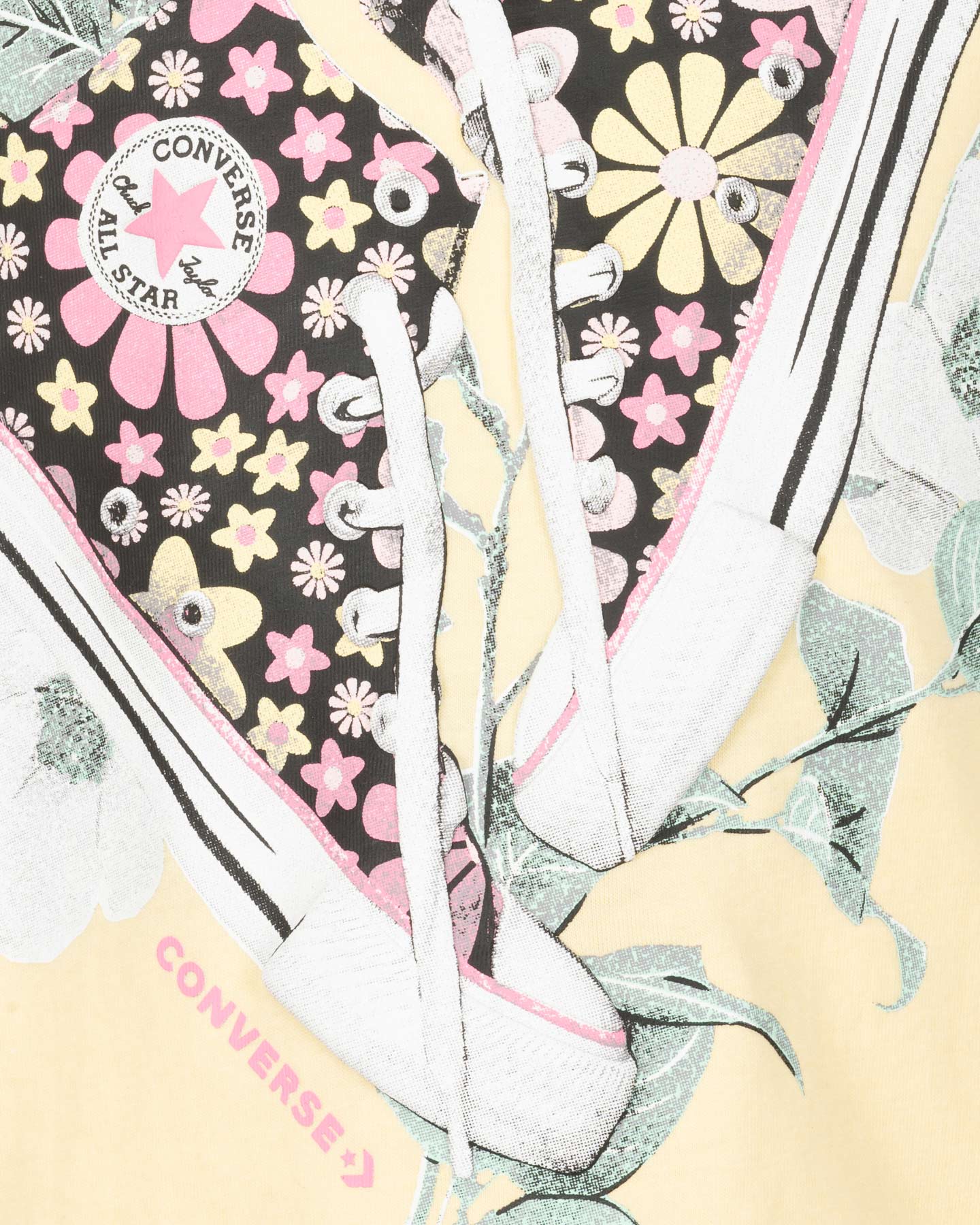 T-shirt CONVERSE FLORAL SNEAKER JR - Bianco - 2 | Cisalfa Sport
